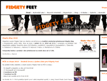 Tablet Screenshot of fidgetyfeet.strezina.cz